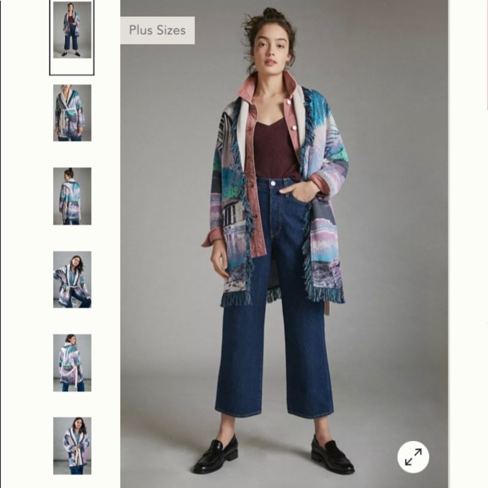 Anthropologie Moira Fringed Cardigan